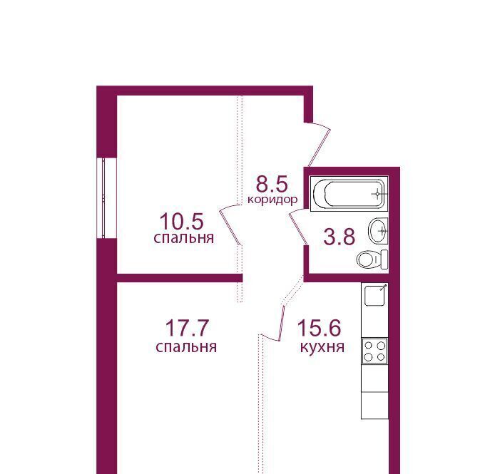 квартира г Иркутск р-н Правобережный мкр Топкинский ЖК «Видный-3» фото 1