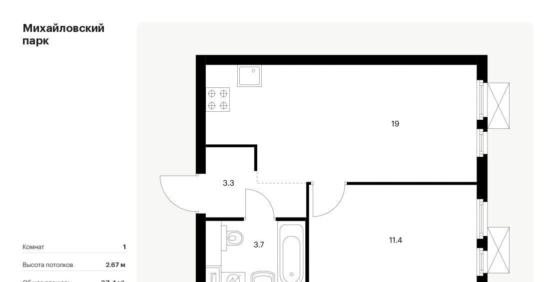 квартира г Москва метро Окская ул Михайлова 30ак/2 фото 1