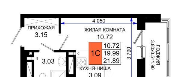 квартира г Ростов-на-Дону р-н Октябрьский пер Нефтекачка ЖК «Октябрь Парк» фото 1