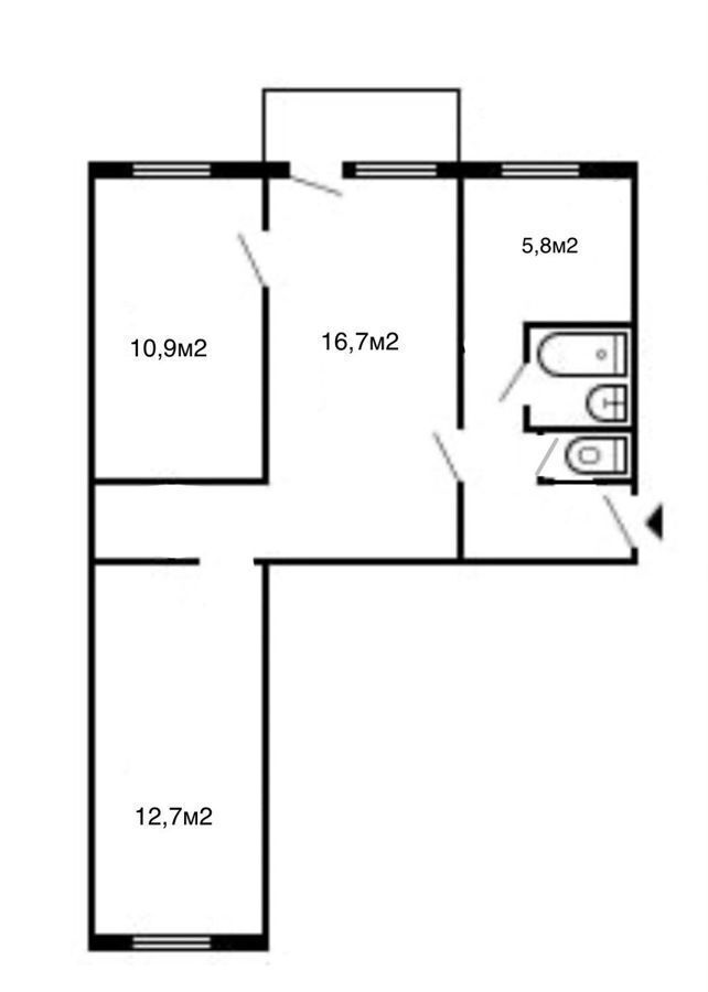 квартира г Иркутск мкр Юбилейный р-н Свердловский 4 фото 2