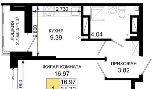 квартира г Ростов-на-Дону р-н Октябрьский пер Нефтекачка ЖК «Октябрь Парк» фото 1