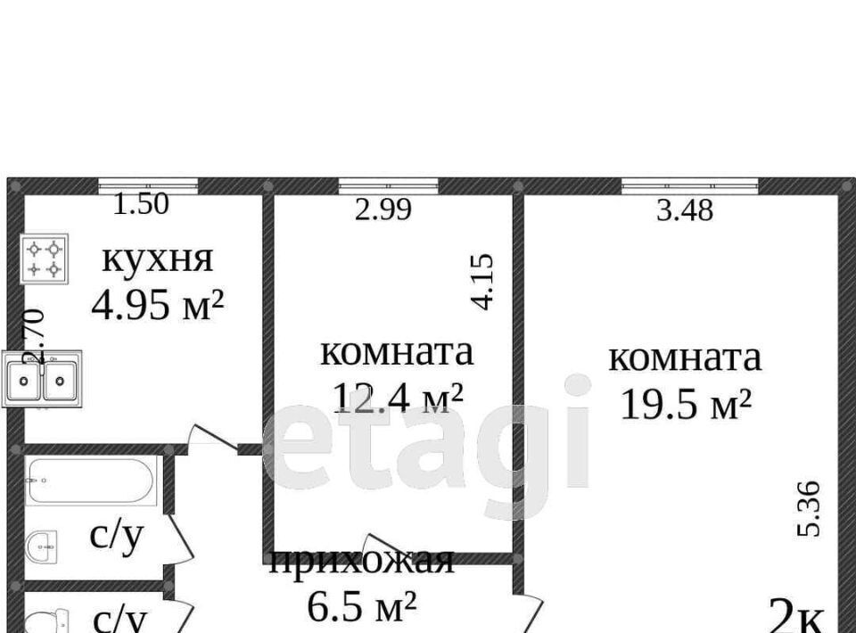 квартира г Нягань р-н мкр 7 48, Нефтеюганск фото 14