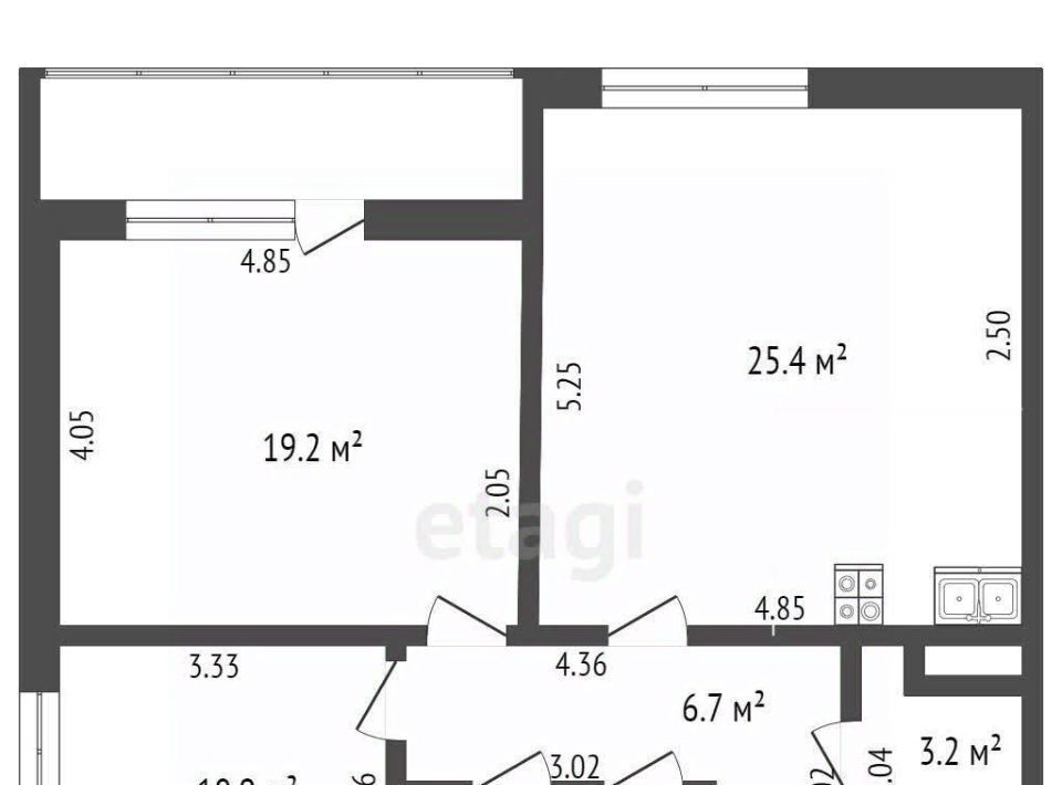 квартира г Ижевск р-н Устиновский ул Архитектора П.П.Берша 6 фото 18