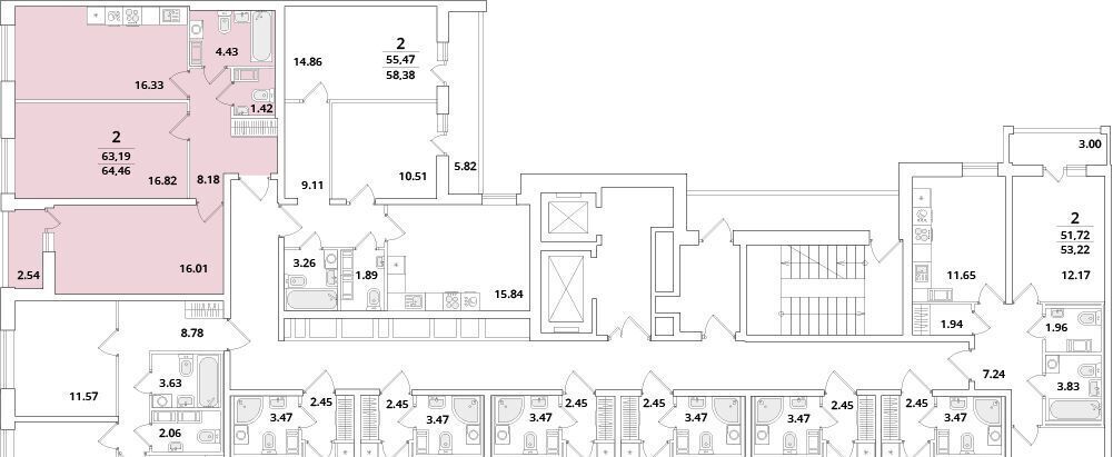 квартира г Санкт-Петербург метро Московская ул Кубинская 82к/3 фото 2