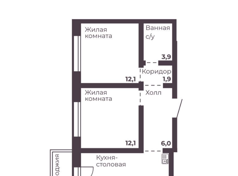 квартира г Челябинск р-н Тракторозаводский ЖК Ленина 4 фото 1