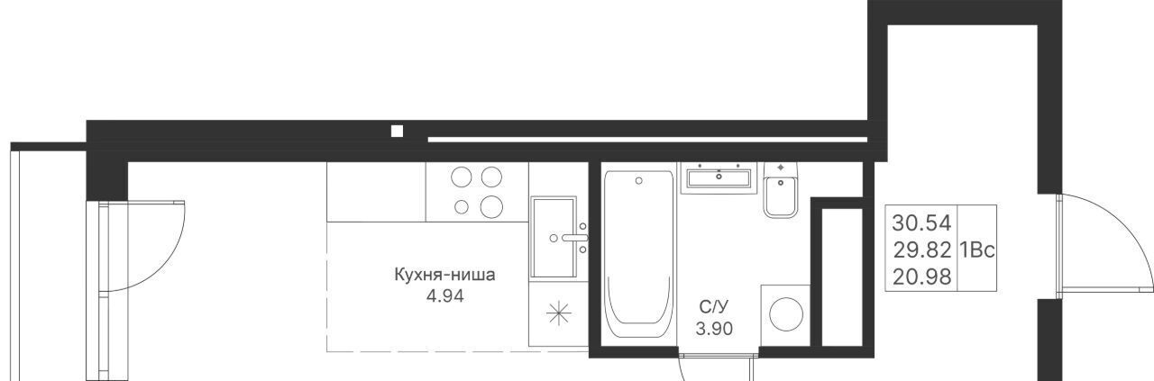 квартира г Казань метро Горки ЖК «Мой ритм» фото 4