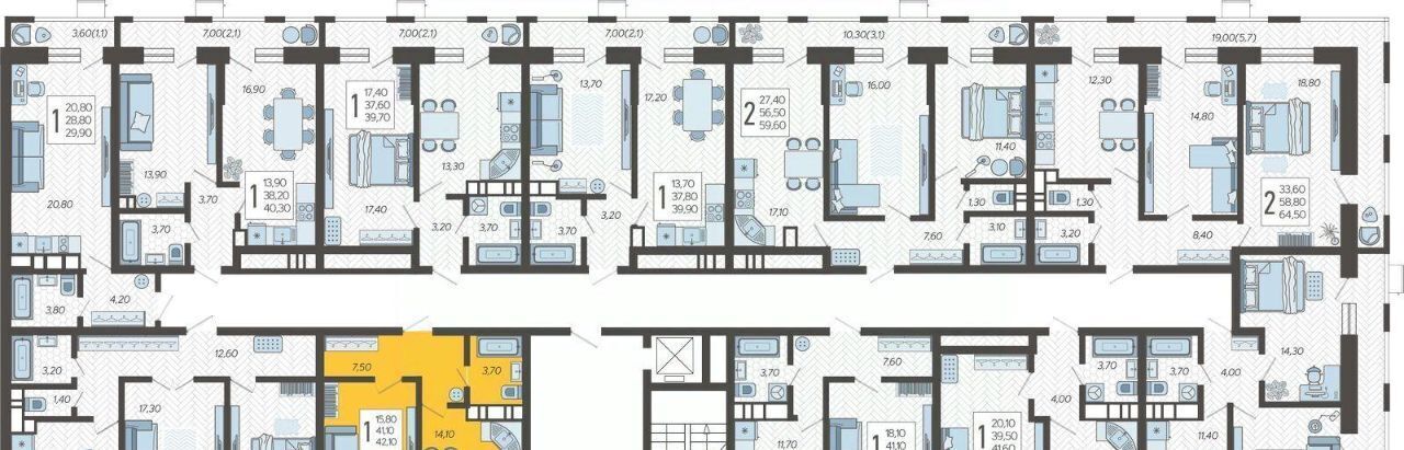 квартира г Краснодар р-н Прикубанский микрорайон 9-й километр ЖК Небо фото 2