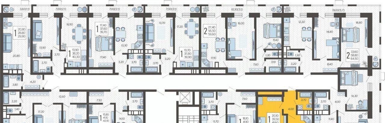 квартира г Краснодар р-н Прикубанский микрорайон 9-й километр ЖК Небо фото 2