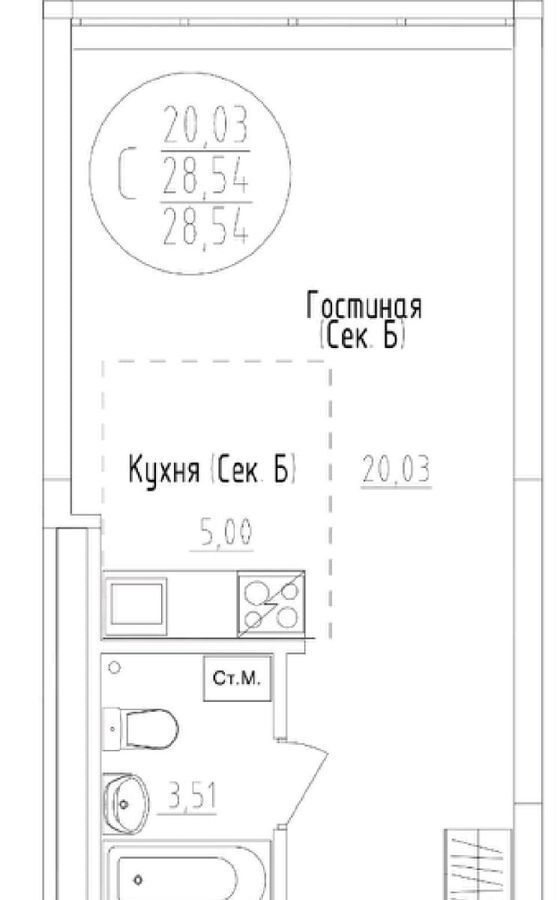 квартира г Уфа р-н Ленинский ул Сержанта Пашкова секц. А-Г фото 1