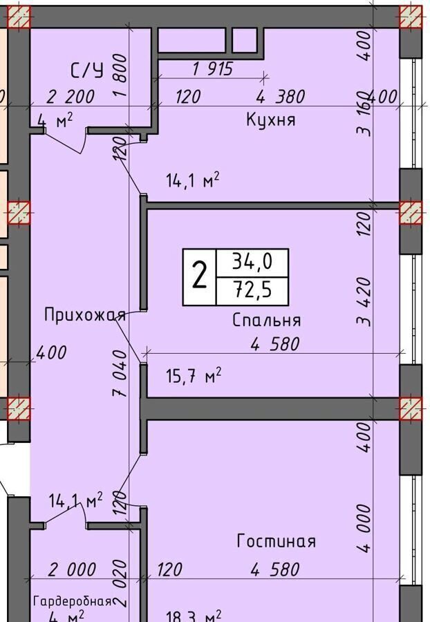 квартира г Баксан ул имени Гагарина Юрия Алексеевича 7 фото 2