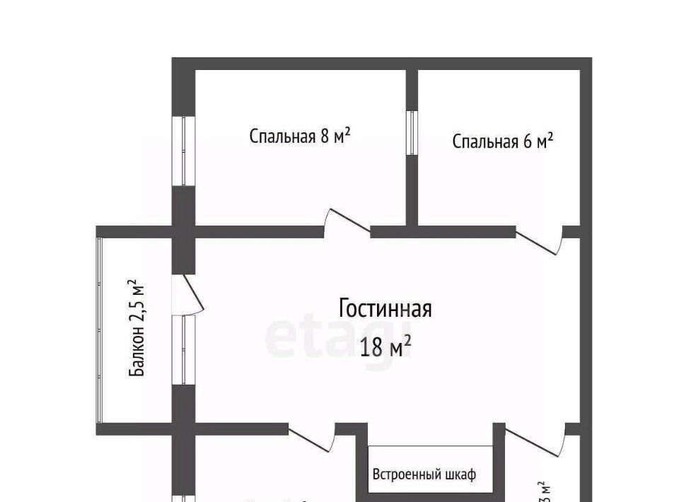 квартира г Саранск р-н Ленинский ул Полежаева 48 фото 35