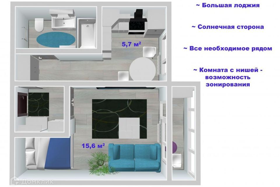 квартира г Братск улица Баркова, 23, Братский район фото 1