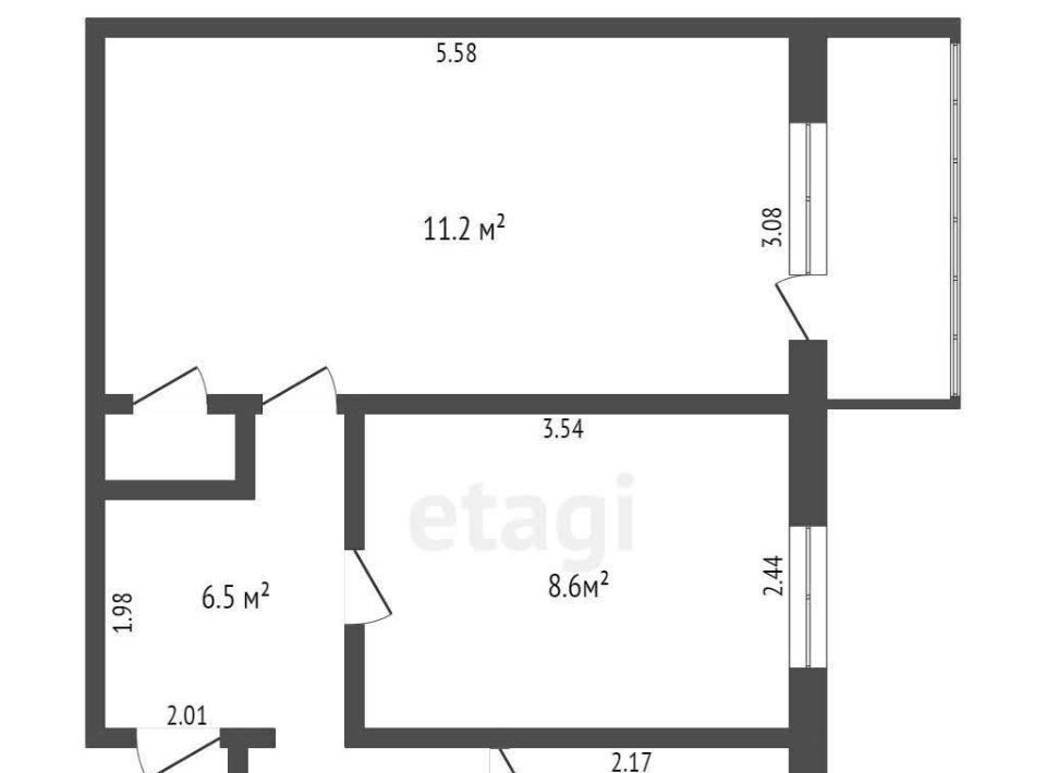 квартира г Чита р-н Центральный Северный микрорайон 3 фото 19