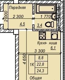 квартира г Новосибирск р-н Кировский Затулинский ул Зорге 277 жилмассив фото 1