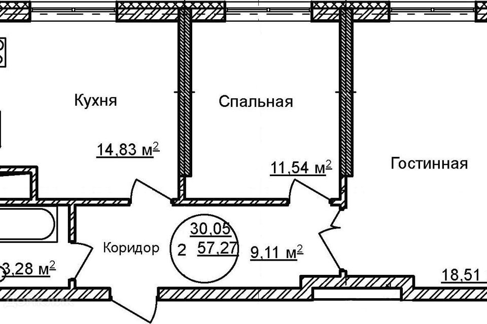 квартира г Уфа пер Некрасовский 38 городской округ Уфа фото 1