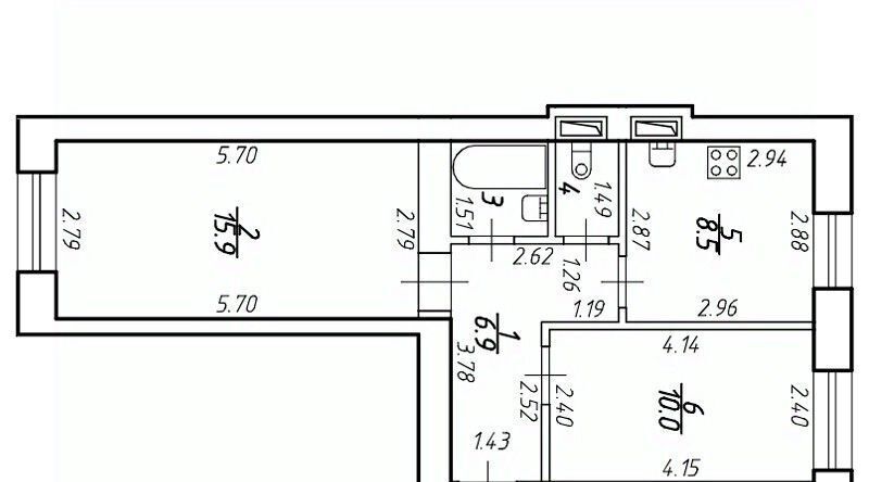 квартира г Санкт-Петербург п Шушары ш Московское 256к/6 Шушары фото 1