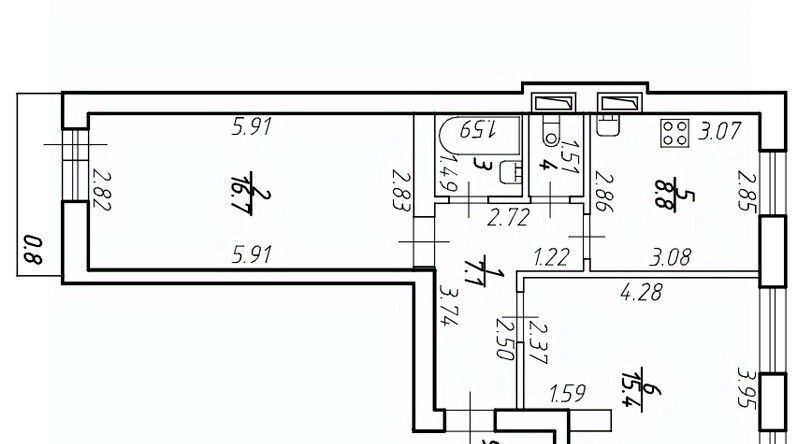 квартира г Санкт-Петербург п Шушары ш Московское 256к/6 Шушары фото 1