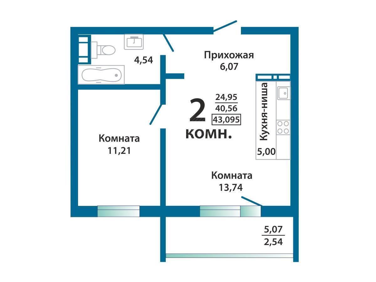 квартира г Челябинск р-н Советский ул Овчинникова 22 ЖК «Территория» фото 9