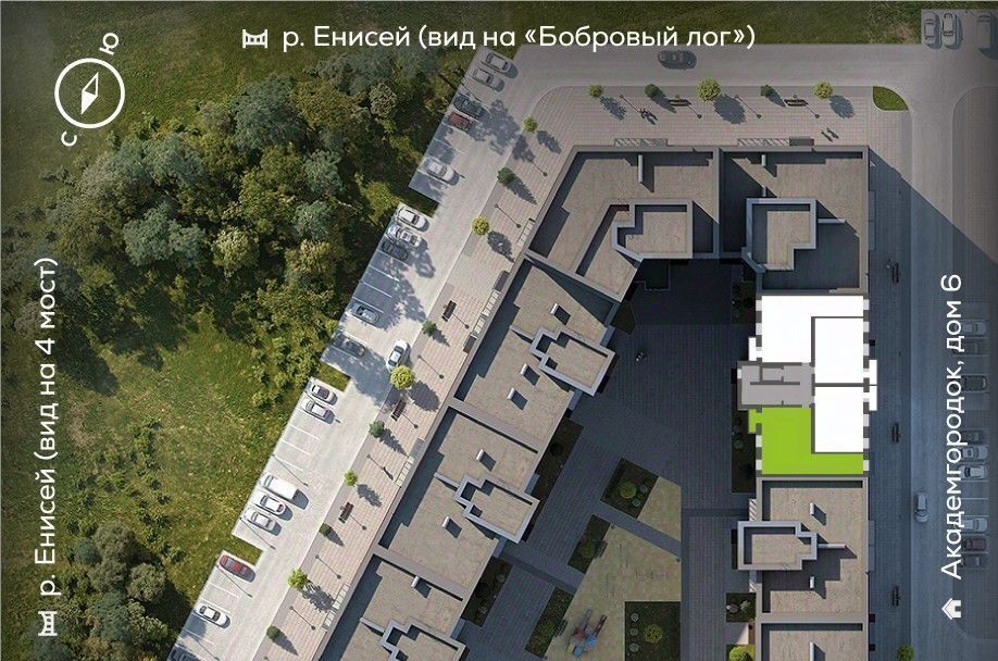 квартира г Красноярск р-н Октябрьский ул Академгородок 78 фото 3