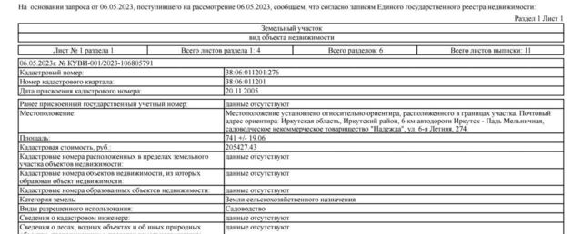 6-я Летняя ул., 274, Марковское муниципальное образование, СНТ Надежда фото