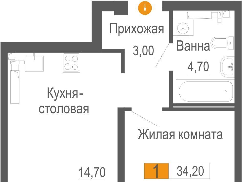 квартира г Екатеринбург р-н Шинный Ботаническая Уктус ЖК Фристайл жилрайон фото 1