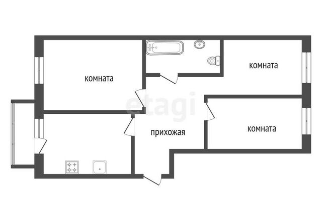 квартира наб Южная 12 городской округ Красноярск фото