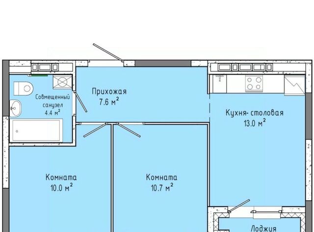 квартира р-н Индустриальный Карлутский ЖК «Скандинавия» 12 жилрайон, 3-й мкр фото