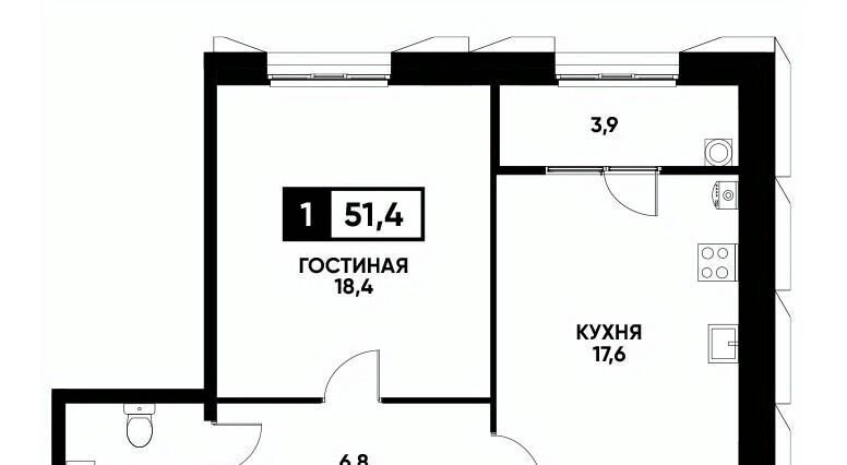 квартира г Ставрополь р-н Промышленный ул Николая Голодникова 9 фото 1