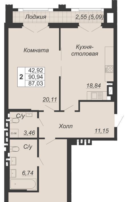 квартира г Ростов-на-Дону р-н Кировский ул Социалистическая 118 фото 1