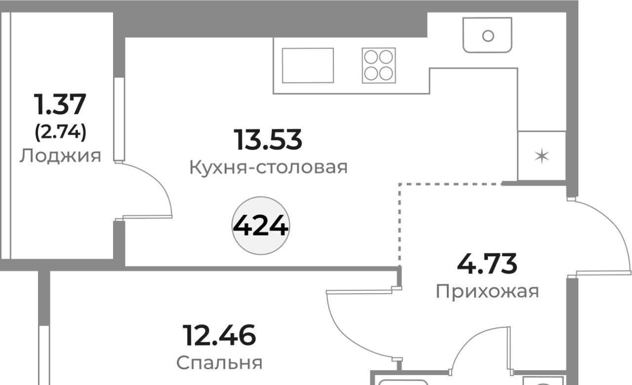 квартира г Калининград р-н Ленинградский ул Пригородная фото 1