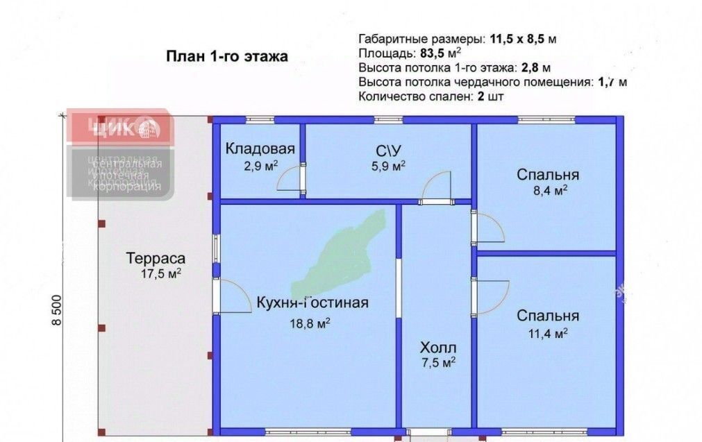 дом р-н Рыбновский с Горяйново Баграмовское с/пос фото 2