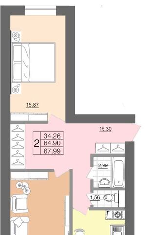 квартира р-н Ленинский дом 34г фото