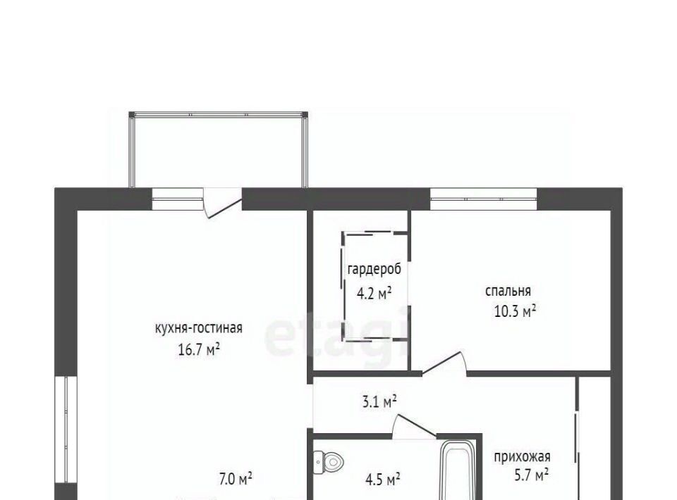 квартира г Красноярск р-н Советский ул Краснодарская 40/4 фото 26