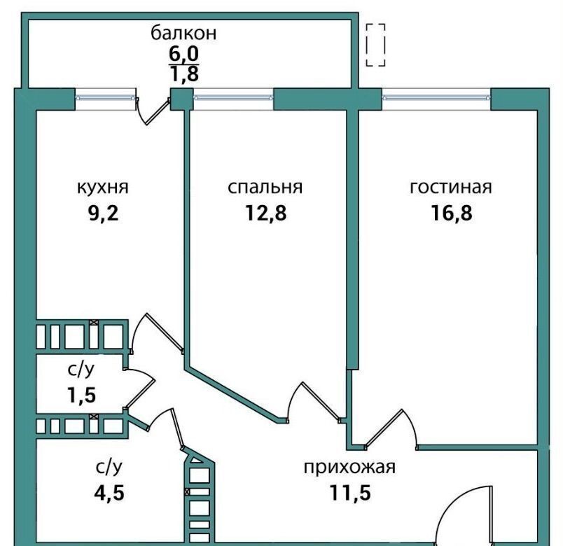 квартира г Самара Гагаринская проезд 4-й 67а фото 1