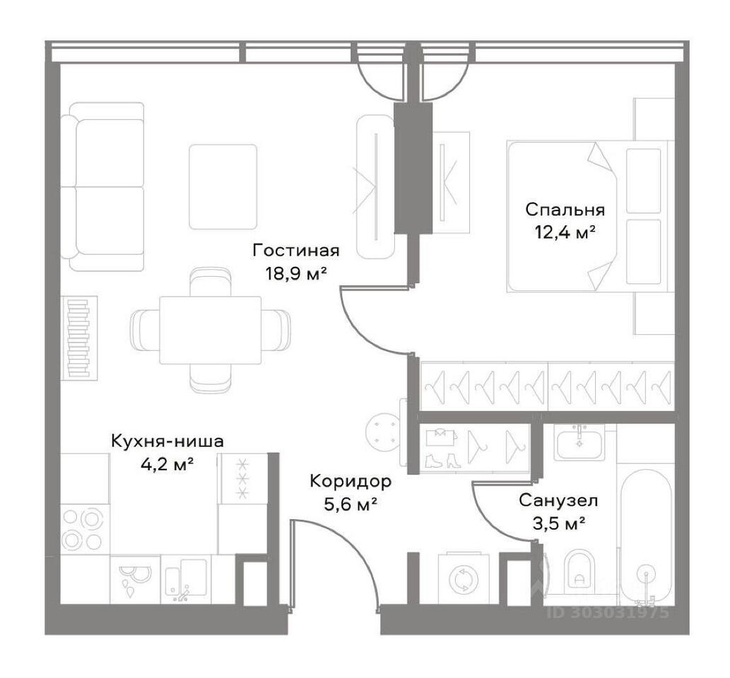 квартира г Москва ЗАО Беговой ул 3-я Ямского Поля 9/6 ЖК «A-Residence» Московская область фото 2