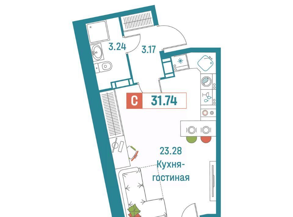 квартира р-н Всеволожский г Мурино ул Екатерининская 18/3 Девяткино фото 1