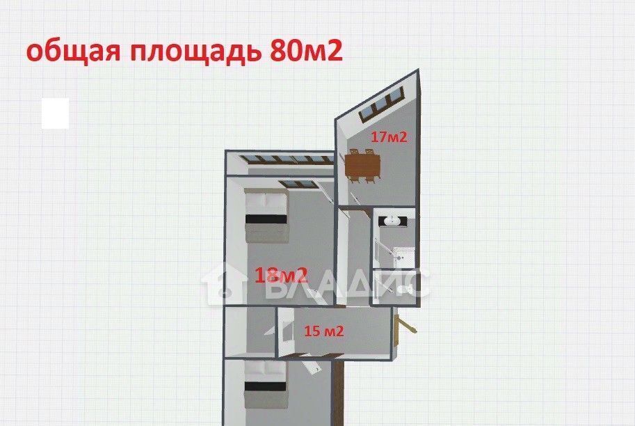 квартира г Калуга р-н Октябрьский ул Московская 311к/3 фото 27