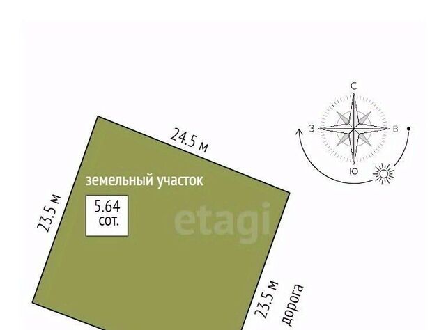 земля с Дубровское с пос, Лозовое-3 массив, Урожай-2 СТ, Симферопольский район фото