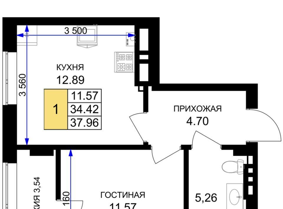 квартира р-н Гурьевский г Гурьевск ЖК «Включи» фото 1