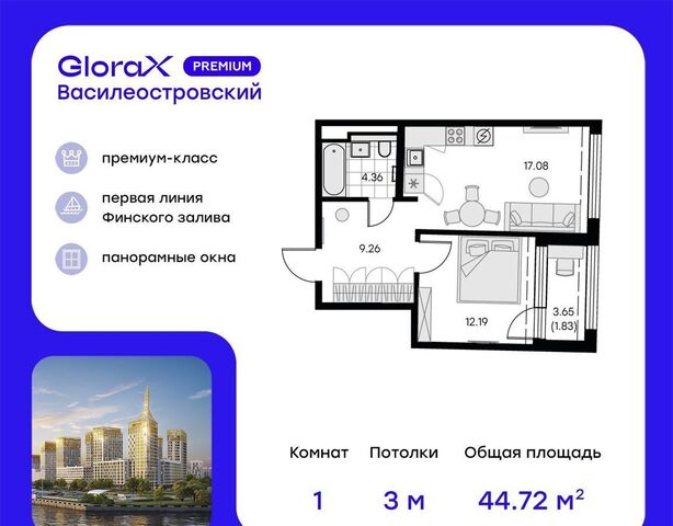 метро Приморская ЖК «GloraX Premium Василеостровский» фото