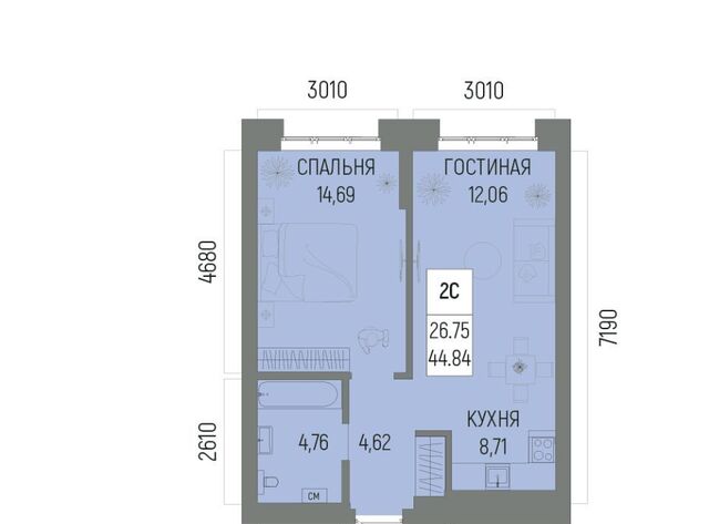 р-н Октябрьский Глумилино-1 мкр фото