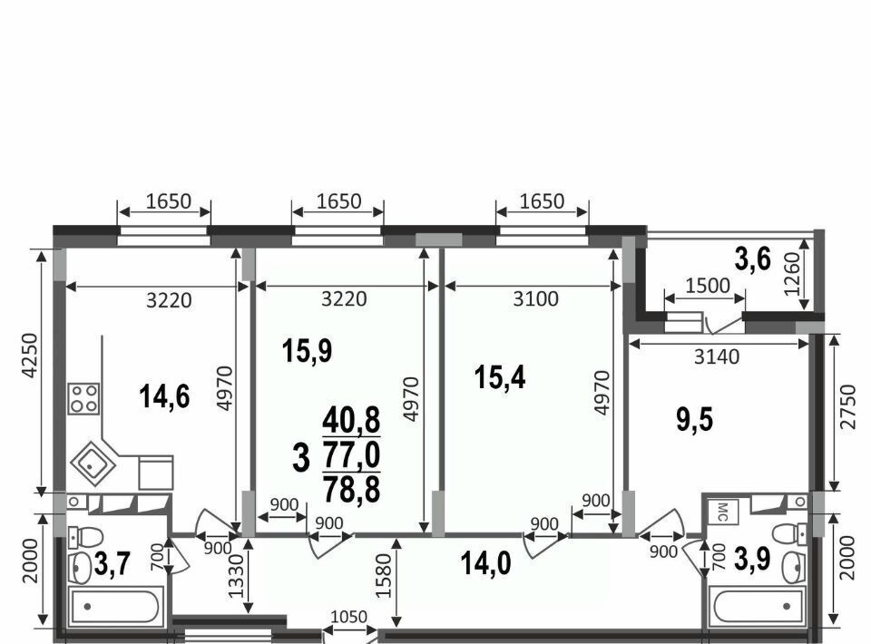 квартира г Владимир р-н Октябрьский б-р Сталинградский 7 фото 5