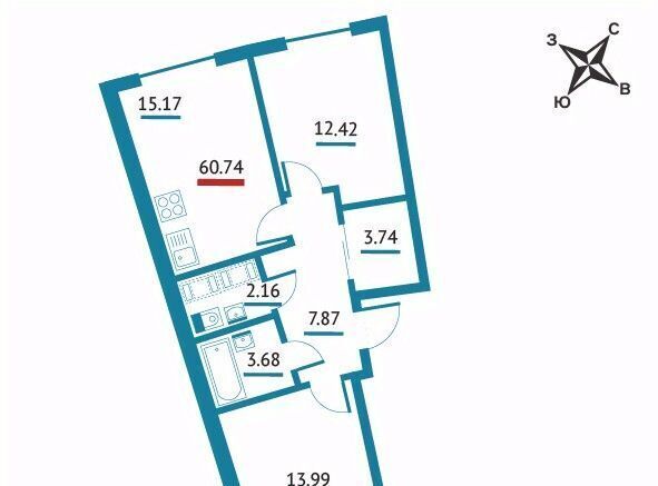 квартира р-н Всеволожский г Мурино ЖК «Левитан» Девяткино фото 1