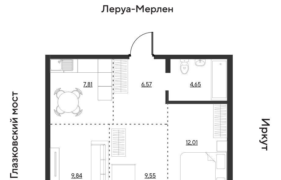 квартира г Иркутск р-н Свердловский ул Набережная Иркута 25 Затон кв-л фото 1