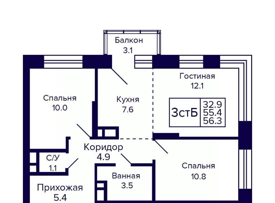 квартира г Новосибирск Золотая Нива ул Грибоедова фото 1