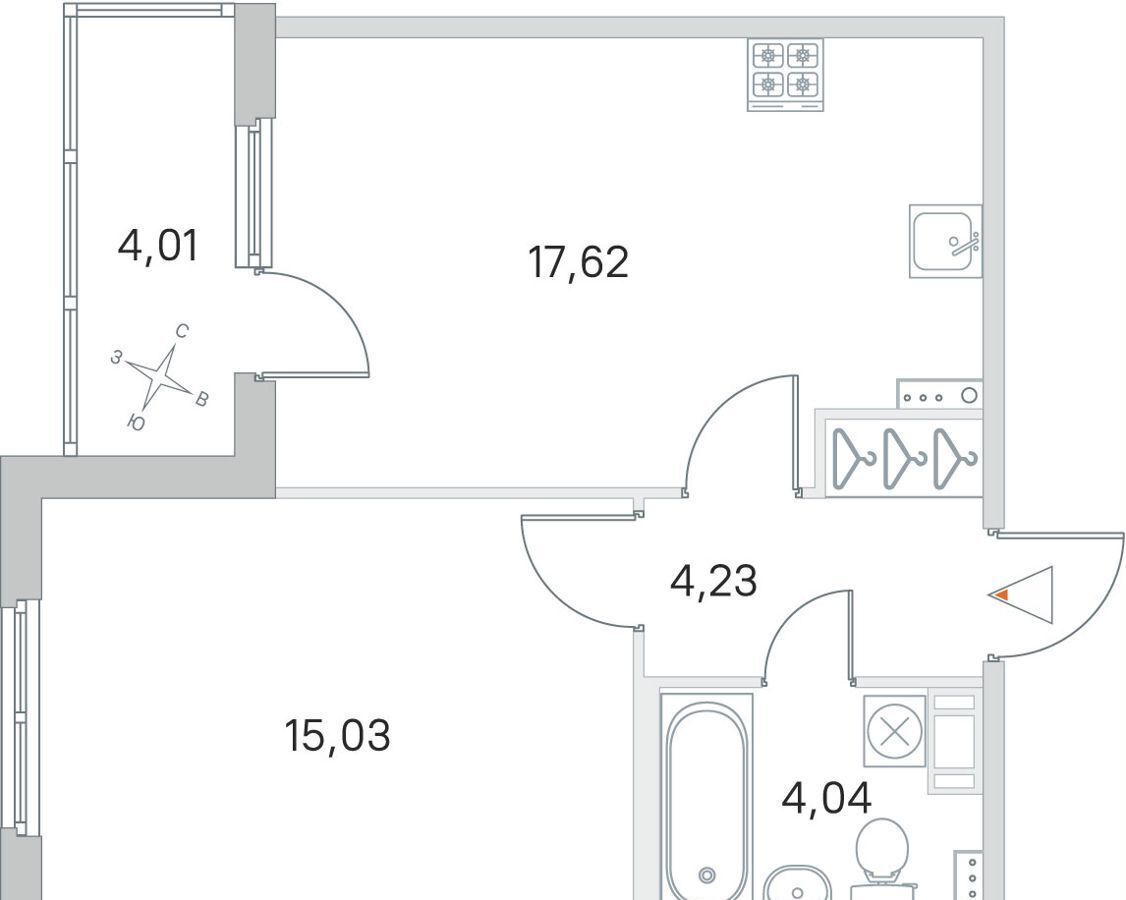 квартира г Санкт-Петербург п Стрельна ш Красносельское 2 корп. 2. 2 фото 1