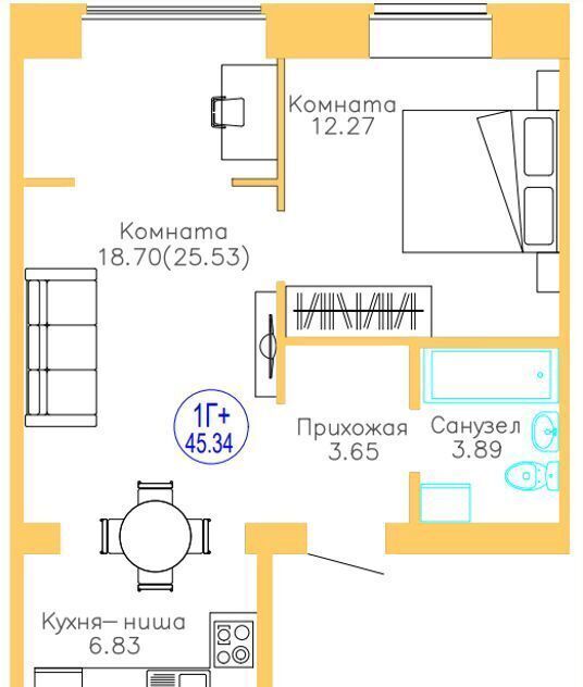 квартира р-н Тюменский п Московский ул Новая 17 корп. 2 фото 2