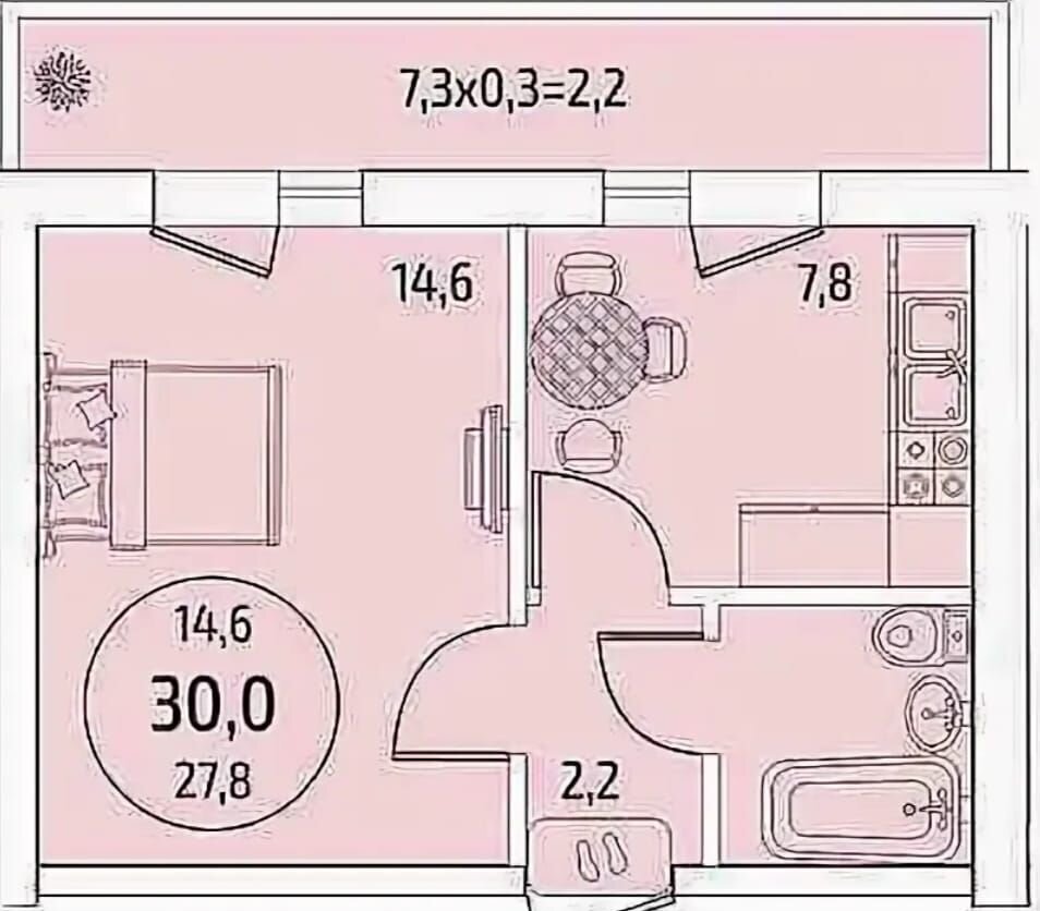 квартира р-н Тахтамукайский аул Новая Адыгея ул Бжегокайская 25/1к 7 Старобжегокайское сельское поселение, Краснодарский край, Краснодар фото 21