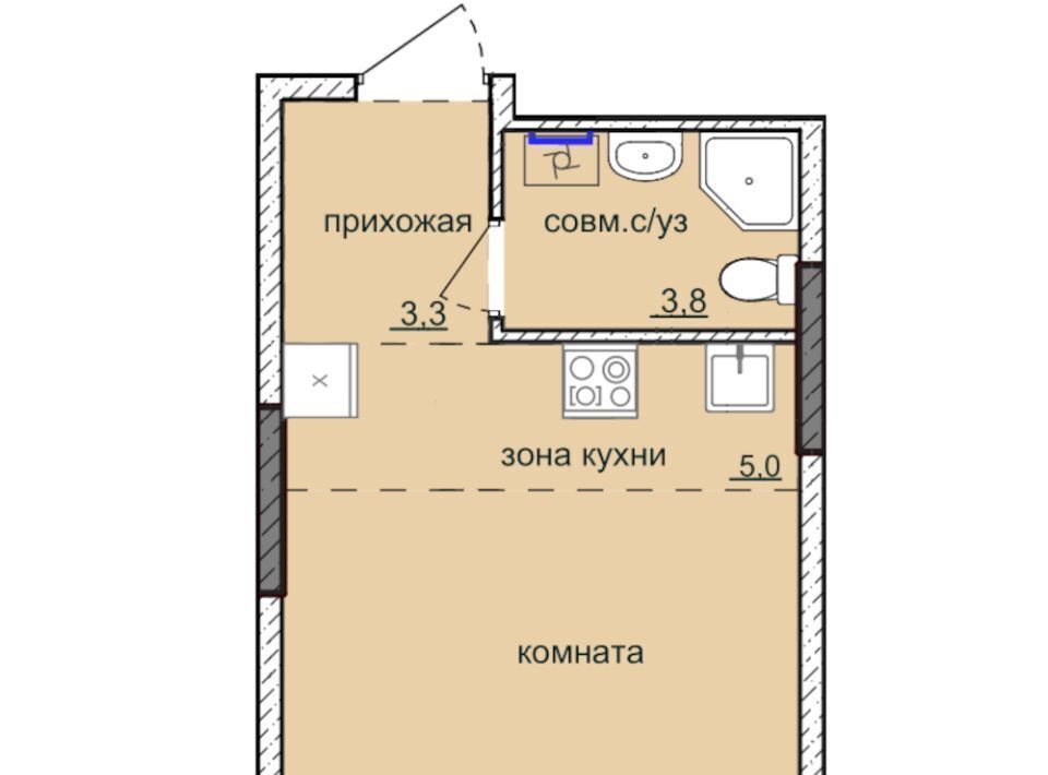 квартира г Ижевск р-н Индустриальный Культбаза ЖК «Ежевика» 9 жилрайон, 8-й мкр фото 1