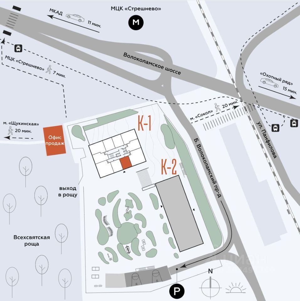 квартира г Москва СЗАО Щукино апарт-комплекс B'aires Апарт-комплекс B aires, Большой Волоколамский проезд, 23, Московская область фото 8